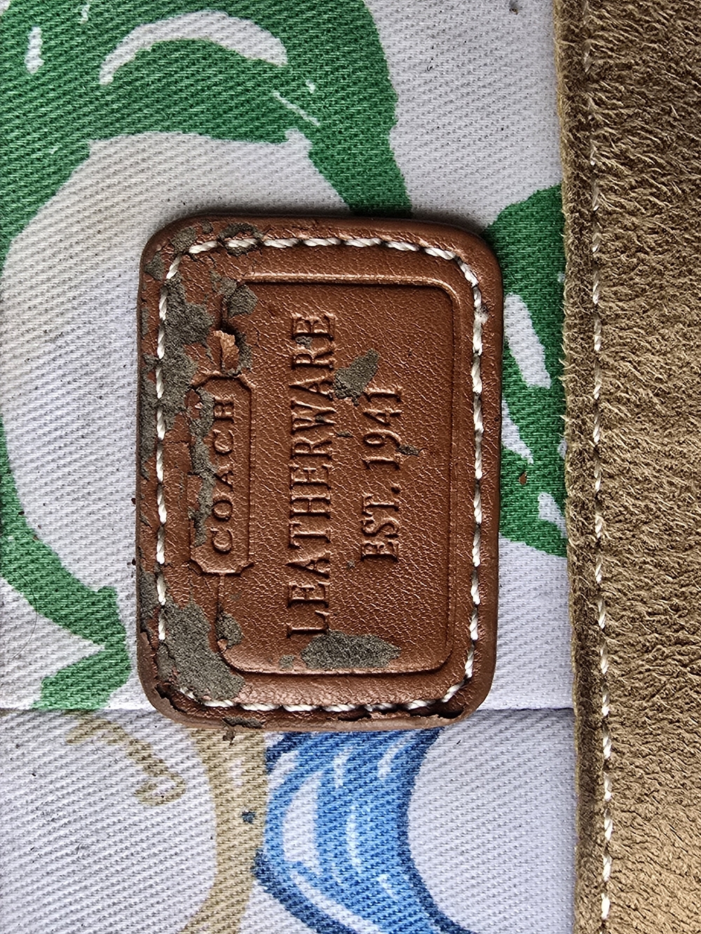 Vintage Coach Patchwork Tote Bag, Y2K Aesthetic, Restoration Project - Picture 3 of 5